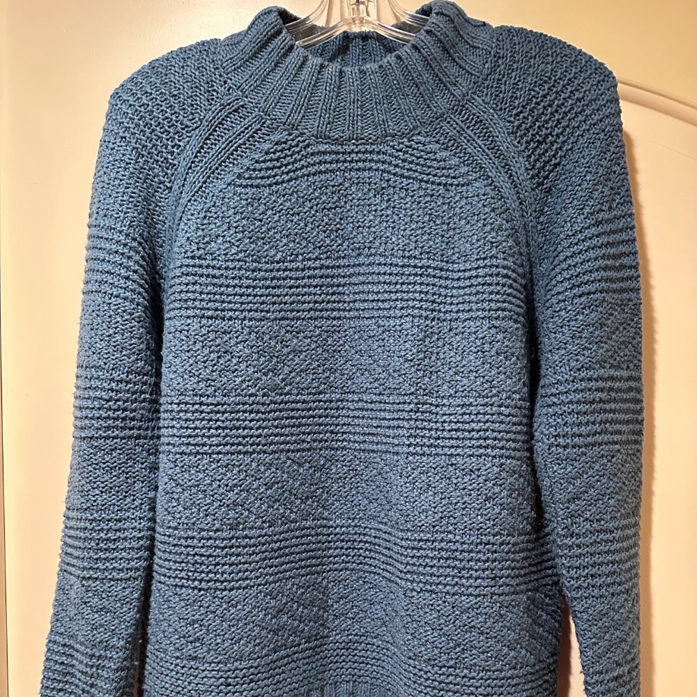 Prana gray cable knit sweater (S)